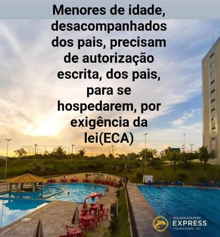 Golden Dolphin Express 5Pessoas Mais 1 Crianca Ate 5 Anos Com Toalhas E Roupas De Cama,Lencois, Travesseiros E Fronhas E 3 Parques Aquaticos Termais Limpeza Impostos E Taxas Ja Incluso Caldas Novas Exterior foto